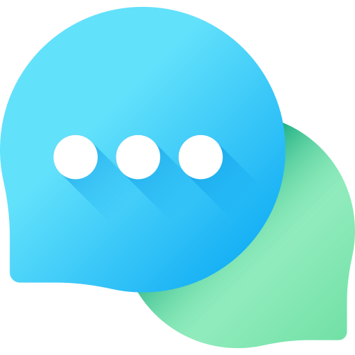AI coach chat bubble illustration
